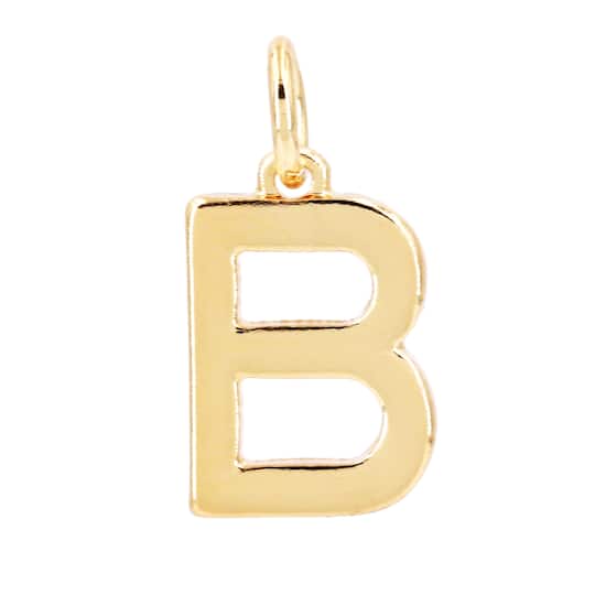 14K Gold Plated Letter Charm by Bead Landing